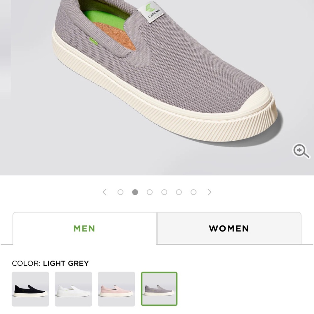 Cariuma Gray Slip-On Sneakers